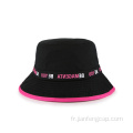 Chapeau seau en sergé de coton coloré à imprimé mode